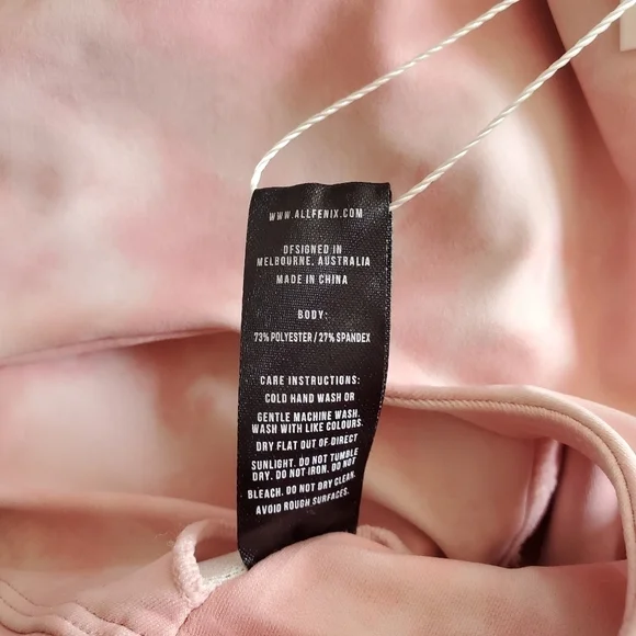 All Fenix Blush Tie Dye Longline Sports Bra NWT XS - Picture 7 of 9